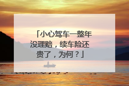 小心驾车一整年没理赔，续车险还贵了，为何？