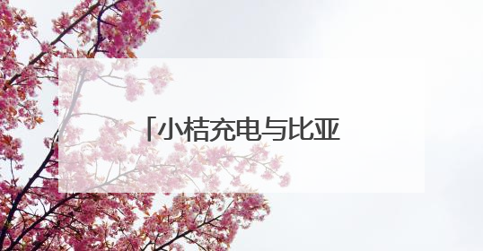 小桔充电与比亚迪达成战略合作 三年内共建1万座“兆瓦闪充”站