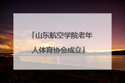 山东航空学院老年人体育协会成立