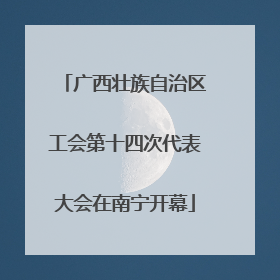 广西壮族自治区工会第十四次代表大会在南宁开幕