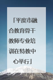 平度市融合教育骨干教师专业培训在特教中心举行