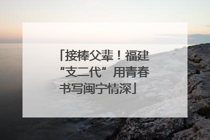 接棒父辈！福建“支二代”用青春书写闽宁情深