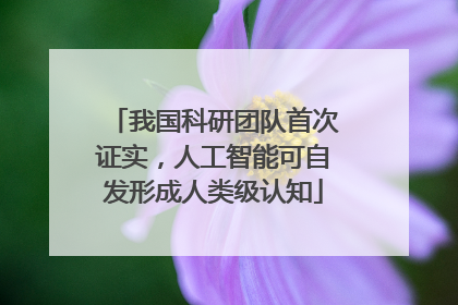 我国科研团队首次证实，人工智能可自发形成人类级认知