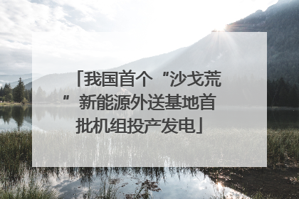 我国首个“沙戈荒”新能源外送基地首批机组投产发电