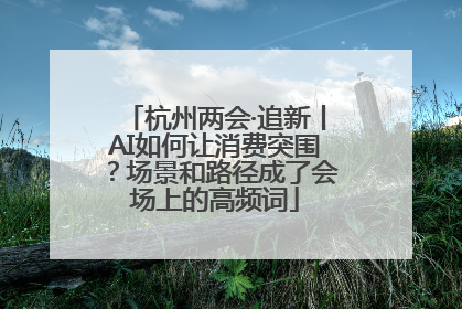 杭州两会·追新丨AI如何让消费突围？场景和路径成了会场上的高频词