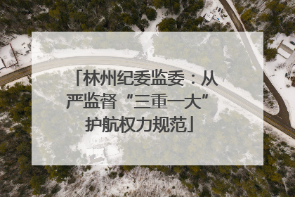 林州纪委监委：从严监督“三重一大” 护航权力规范
