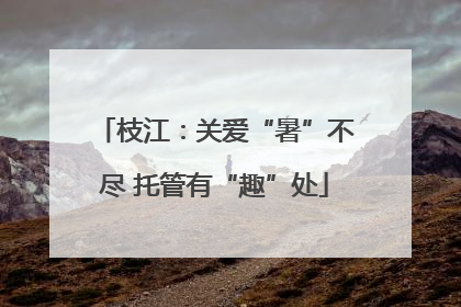 枝江：关爱“暑”不尽 托管有“趣”处