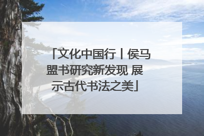 文化中国行丨侯马盟书研究新发现 展示古代书法之美