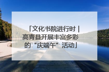 文化书院进行时｜高青县开展丰富多彩的“庆端午”活动