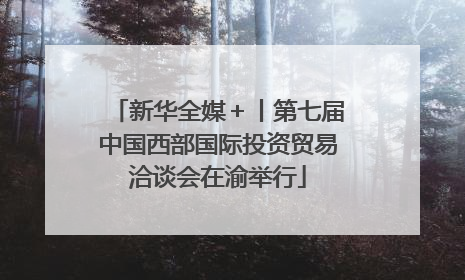 新华全媒＋丨第七届中国西部国际投资贸易洽谈会在渝举行