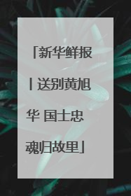 新华鲜报丨送别黄旭华 国士忠魂归故里