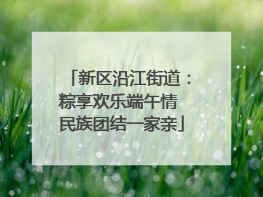 新区沿江街道：粽享欢乐端午情 民族团结一家亲