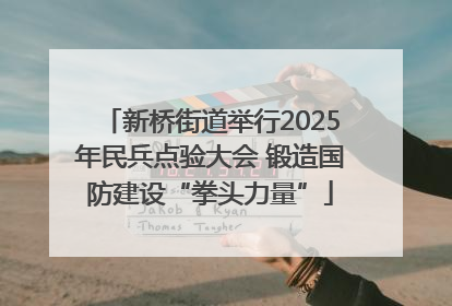 新桥街道举行2025年民兵点验大会 锻造国防建设“拳头力量”