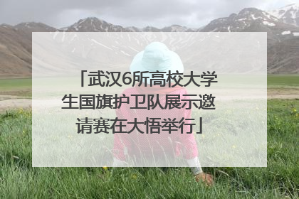 武汉6所高校大学生国旗护卫队展示邀请赛在大悟举行