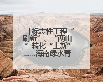 标志性工程“刷新”、“两山”转化“上新”……海南绿水青山景色新