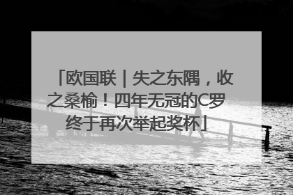 欧国联｜失之东隅，收之桑榆！四年无冠的C罗终于再次举起奖杯