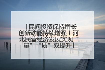 民间投资保持增长 创新动能持续增强！河北民营经济发展实现“量”“质”双提升