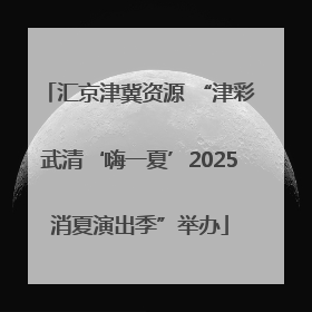 汇京津冀资源 “津彩武清‘嗨一夏’2025消夏演出季”举办