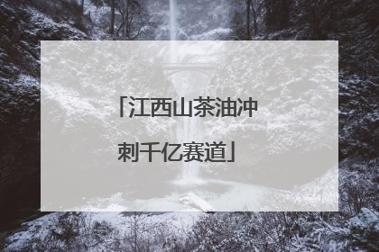 江西山茶油冲刺千亿赛道