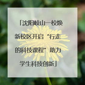 沈阳岐山一校焕新校区开启“行走的科技课程”助力学生科技创新