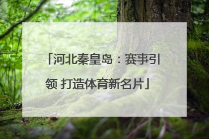 河北秦皇岛：赛事引领 打造体育新名片