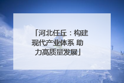 河北任丘：构建现代产业体系 助力高质量发展