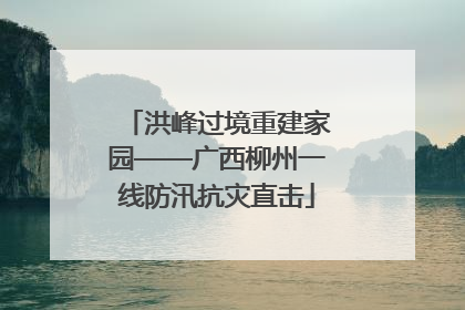 洪峰过境重建家园——广西柳州一线防汛抗灾直击