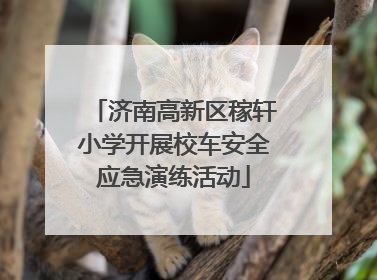 济南高新区稼轩小学开展校车安全应急演练活动