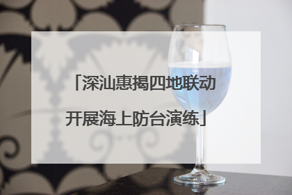 深汕惠揭四地联动开展海上防台演练
