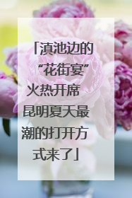 滇池边的“花街宴”火热开席 昆明夏天最潮的打开方式来了