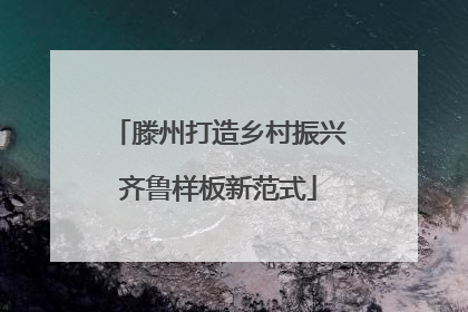滕州打造乡村振兴齐鲁样板新范式