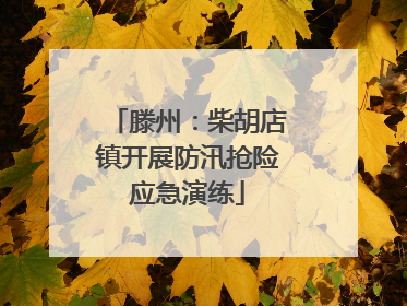 滕州：柴胡店镇开展防汛抢险应急演练
