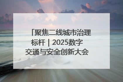 聚焦二线城市治理标杆｜2025数字交通与安全创新大会在保定隆重开幕