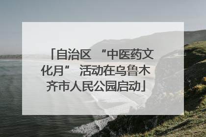 自治区 “中医药文化月” 活动在乌鲁木齐市人民公园启动