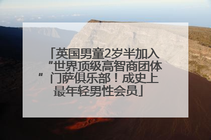 英国男童2岁半加入“世界顶级高智商团体”门萨俱乐部！成史上最年轻男性会员