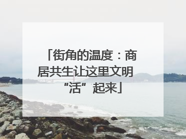 街角的温度：商居共生让这里文明“活”起来