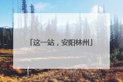 这一站，安阳林州