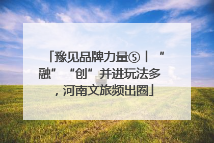 豫见品牌力量⑤丨“融”“创”并进玩法多，河南文旅频出圈