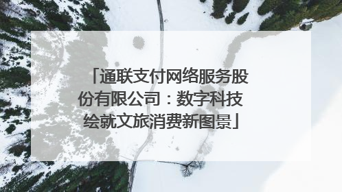 通联支付网络服务股份有限公司：数字科技绘就文旅消费新图景