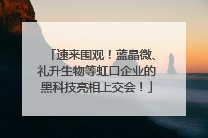 速来围观！蓝晶微、礼升生物等虹口企业的黑科技亮相上交会！