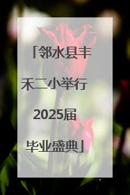 邻水县丰禾二小举行2025届毕业盛典