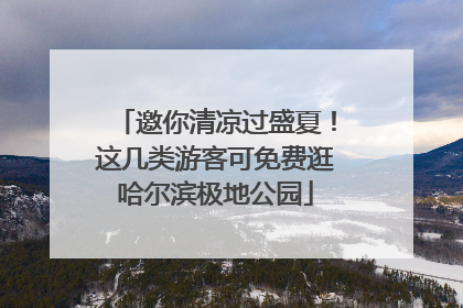 邀你清凉过盛夏！这几类游客可免费逛哈尔滨极地公园