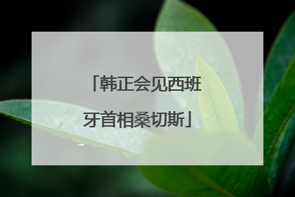 韩正会见西班牙首相桑切斯