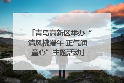 青岛高新区举办“清风拂端午 正气润童心”主题活动