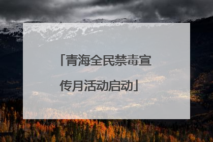 青海全民禁毒宣传月活动启动