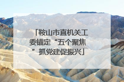 鞍山市直机关工委锚定“五个聚焦”抓党建促振兴
