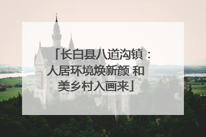 长白县八道沟镇：人居环境焕新颜 和美乡村入画来