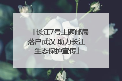 长江7号主题邮局落户武汉 助力长江生态保护宣传