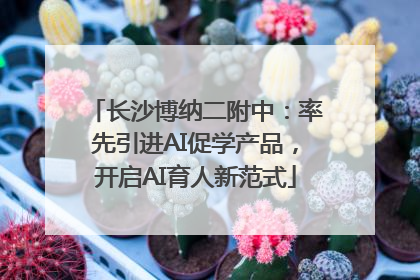 长沙博纳二附中：率先引进AI促学产品，开启AI育人新范式