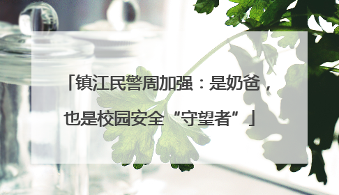 镇江民警周加强：是奶爸，也是校园安全“守望者”